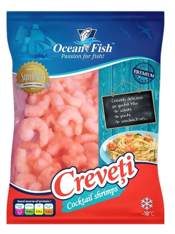 Ocean Fish Frozen Peeled Shrimp 100/200, Vannamei CPD Semi-Prepared