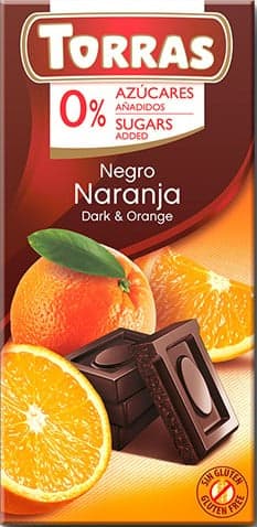 Torras Dark Chocolate with Orange Sugar Free Gluten Free