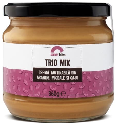 Sunday Bites Trio mix Crema de arahide, migdale si caju