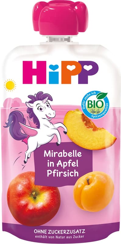 Hipp Mirabelle Plum with Apple and Peach Puree