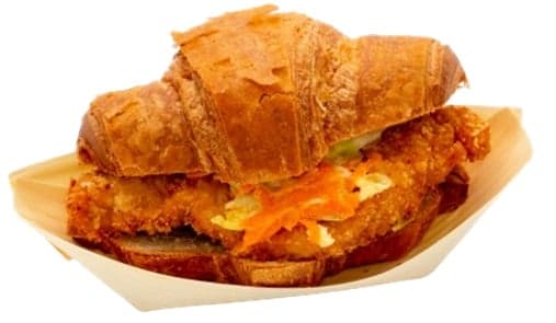 Sempre Sano Croissant with Chicken Breast Schnitzel