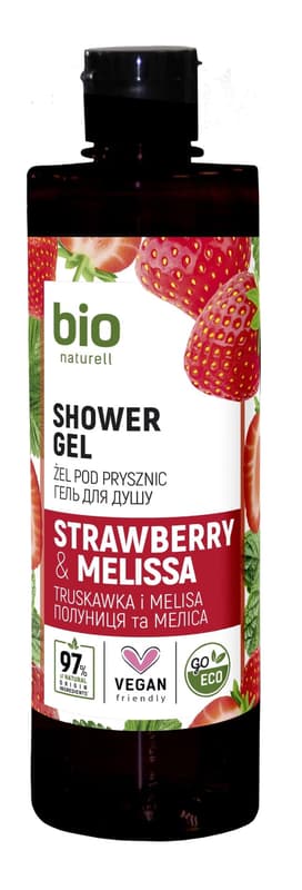 Bio Naturell Gel de dus Strawberry & Melisa