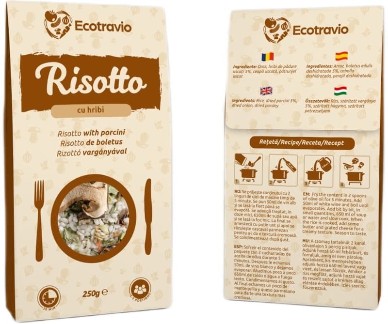 Ecotravio Mix Risotto with porcini mushrooms