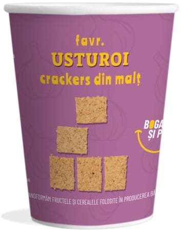 favr.  Crackers din malt cu usturoi