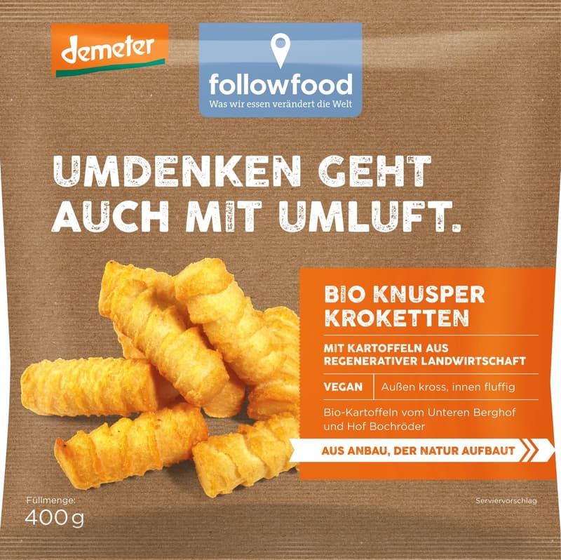 Followfood ECO Demeter Crochete de cartofi congelate