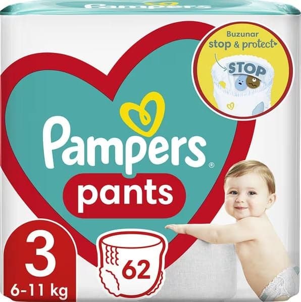 Pampers Pants Size 3 Diaper-pants, 6 kg-11 kg