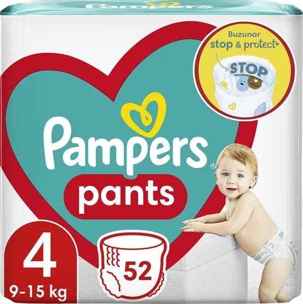 Pampers Pants Size 4 Diaper-pants, 9 kg-15 kg