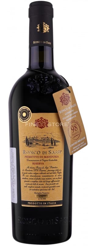 Ronco Di Sassi Primitivo Di Manduria Riserva DOC Vin rosu sec