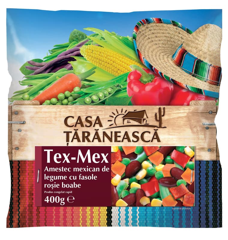 Casa Taraneasca Tex Mex Amestec Mexican de legume cu fasole rosie boabe