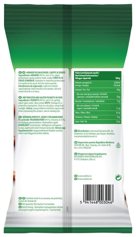 Nutline Arahide cu coaja rosie