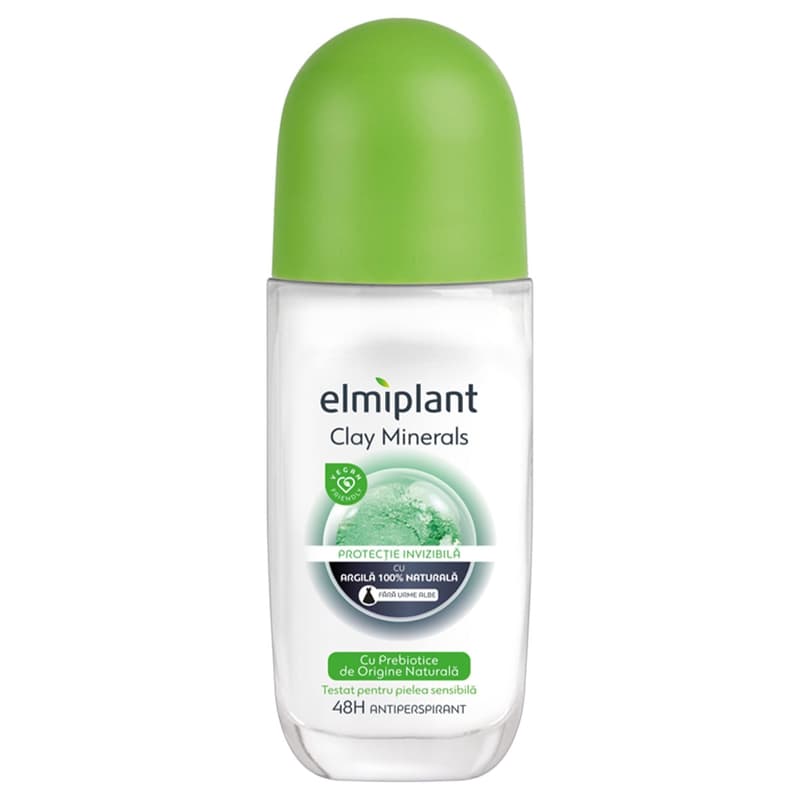Elmiplant Deodorant Antiperspirant Roll On Clay Minerals