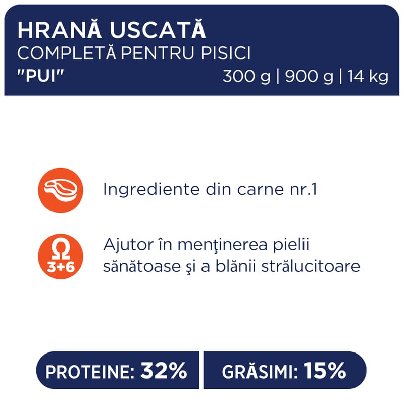 Club 4 Paws Premium Complete Dry Food for Adult Cats, Chicken