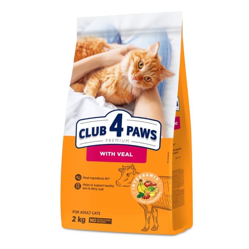 Club 4 Paws Premium Hrana uscata pentru pisici adulte, cu vita