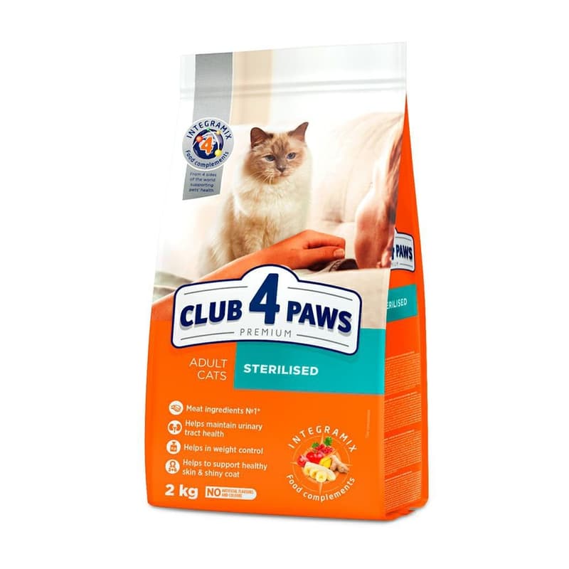 Club 4 Paws Premium Complete Dry Food for Sterilized Cats