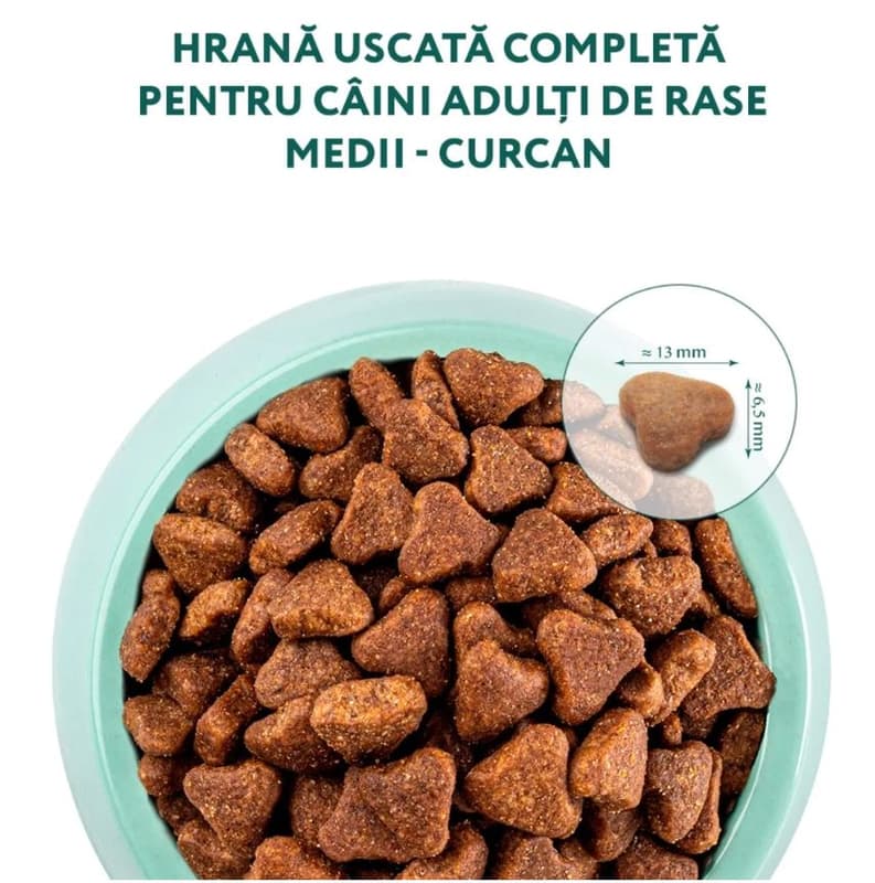 Optimeal Hrana uscata completa pentru caini adulti de talie medie, curcan
