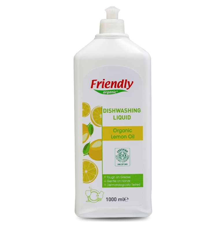 Friendly Organic Detergent pentru vase cu parfum de lamaie