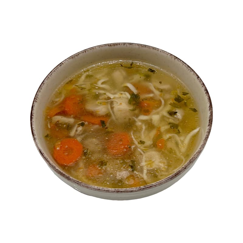 Sempre Sano Supa de pui hranit cu porumb cu taitei de casa