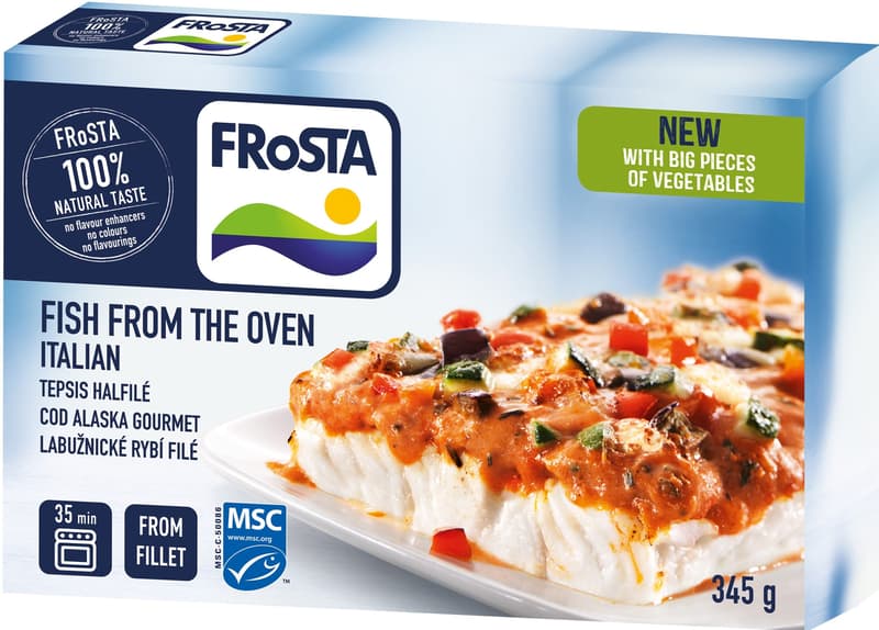Frosta Cod Alaska sos italian gourmet (congelat)