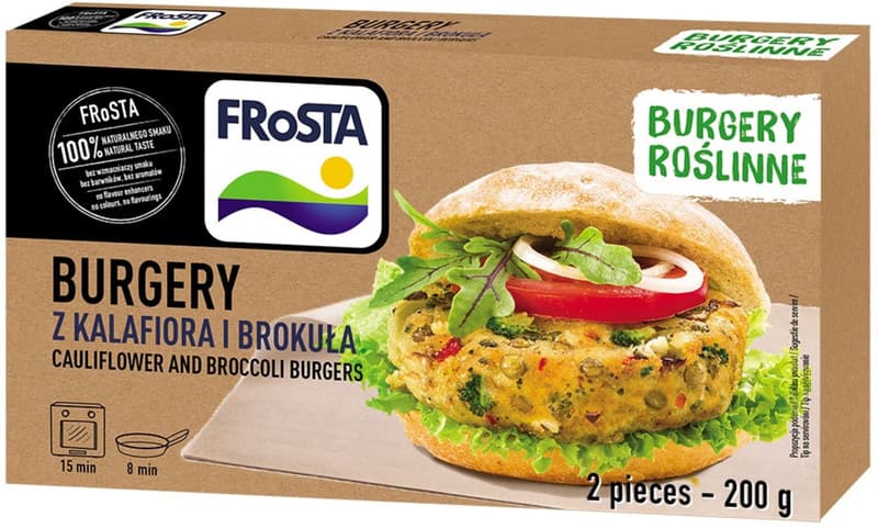 Frosta Burger conopida&broccoli