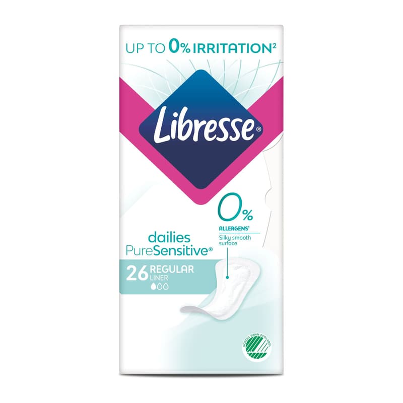 Libresse Absorbante zilnice Pure Sensitive Regular, 26 bucati