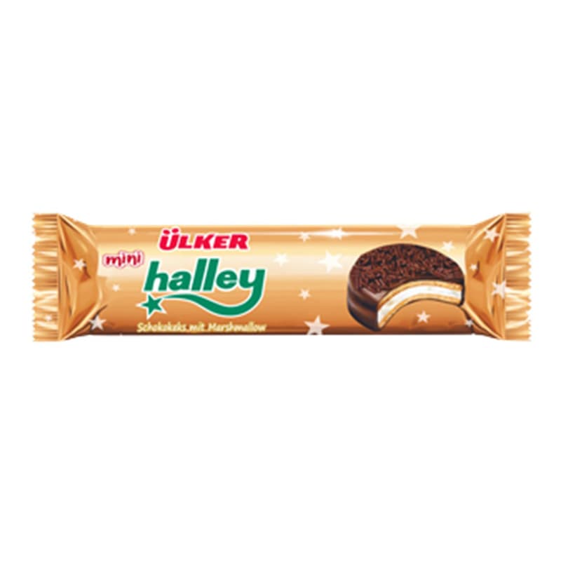 Halley Biscuiti cu bezea si glazura de ciocolata