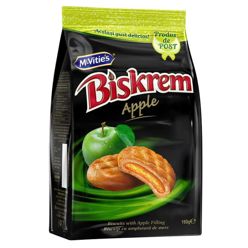 Biskrem Biscuiti de post cu umplutura de mar