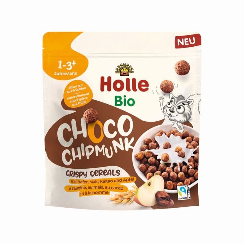 Holle Baby ECO Choco Chipmunk Crunchy Cereal