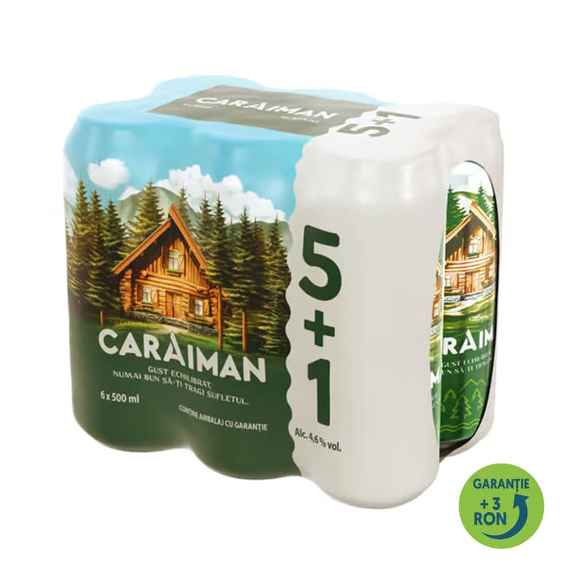 Caraiman Blonde Beer can 5+1 pack