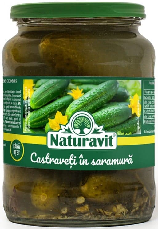 Naturavit Castraveti in saramura 6-9cm