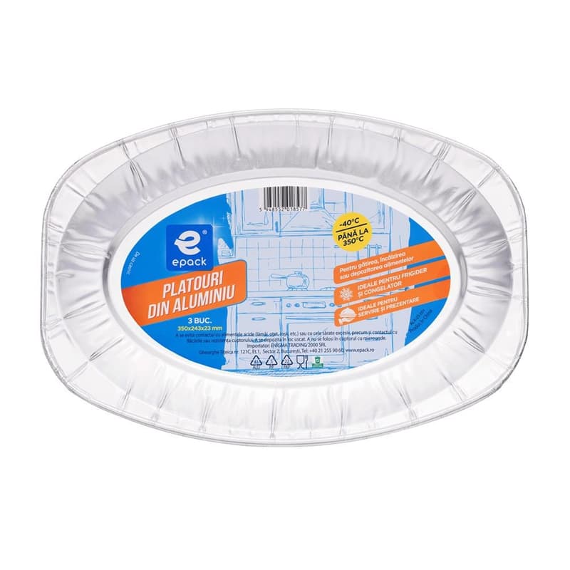 Epack Platouri din aluminiu ovale