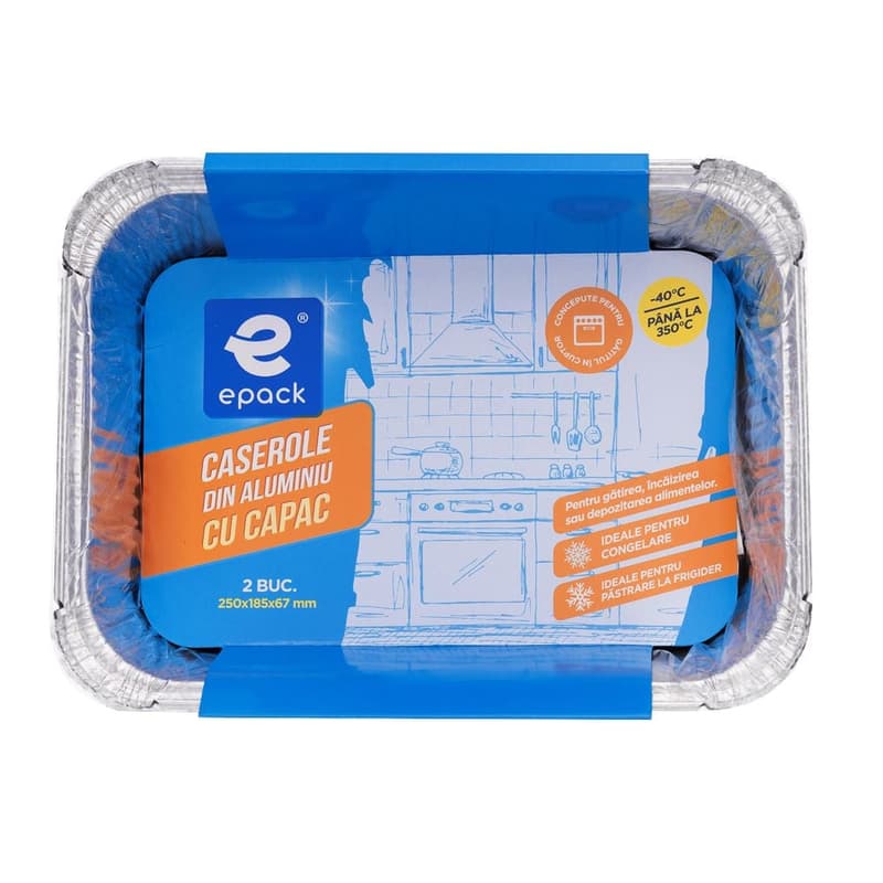 epack Aluminium Trays with Lid