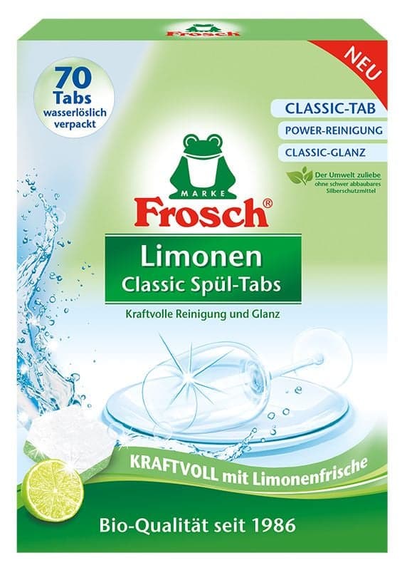 Frosch ECO Detergent pastile masina de spalat vase cu aroma lime