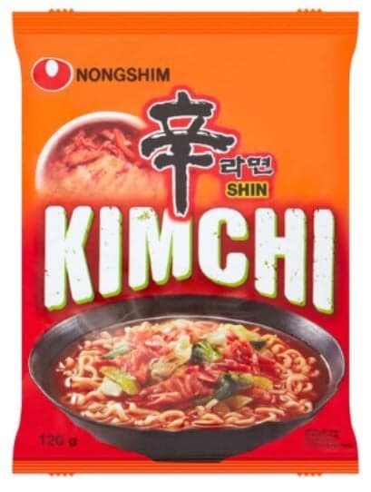 Nongshim Noodles instant cu aroma de kimchi