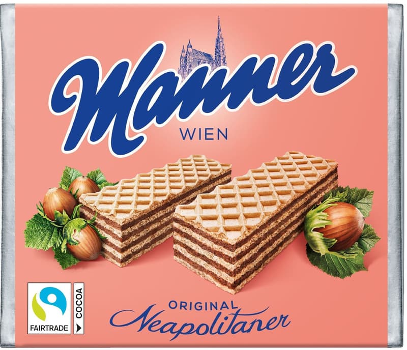Manner Wafers with hazelnut cream