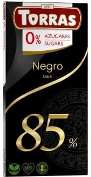Torras Ciocolata neagra cu 85% cacao fara zahar si fara gluten