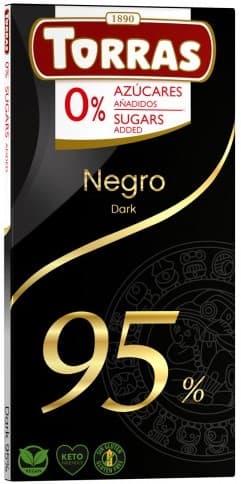 Torras Dark chocolate with 95% cocoa sugar-free and gluten-free