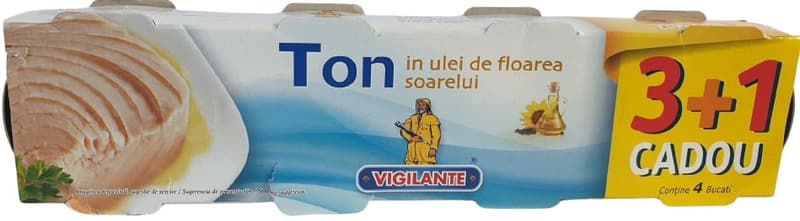 Vigilante Ton in ulei de floarea soarelui 3+1