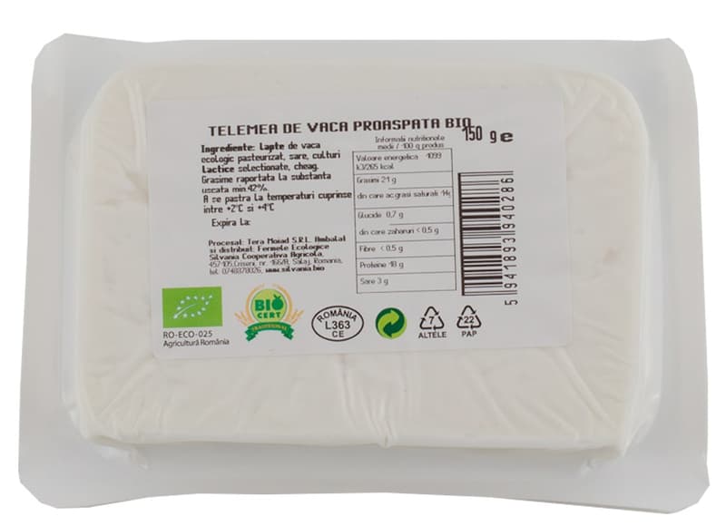 SilvaniaBio ECO Telemea de vaca proaspata