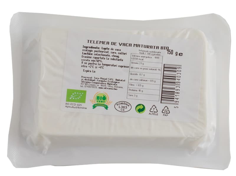 SilvaniaBio ECO Telemea de vaca maturata