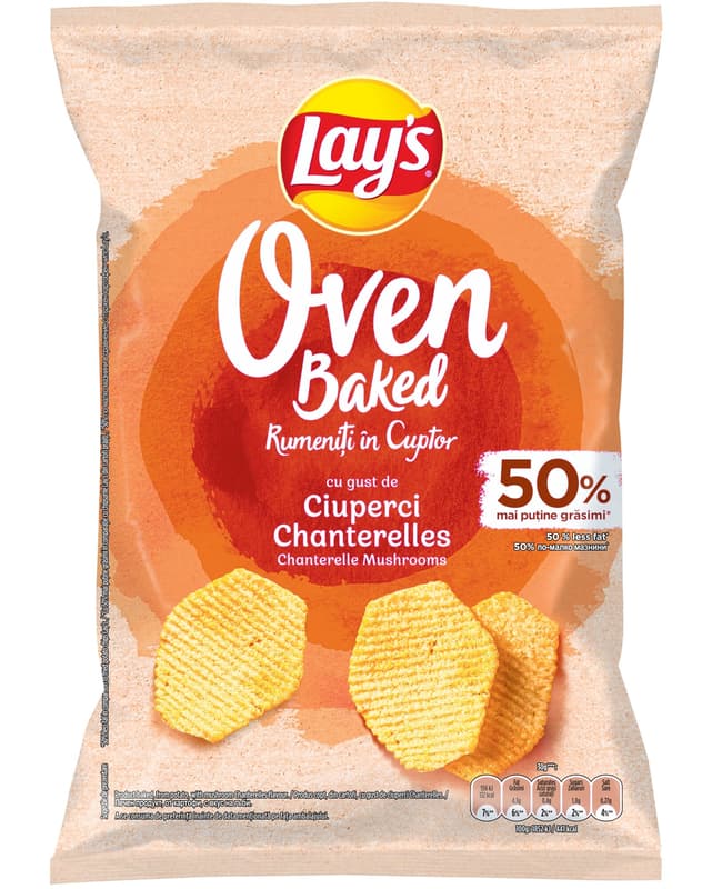 Lay's Baked Chips cu ciuperci chanterelles