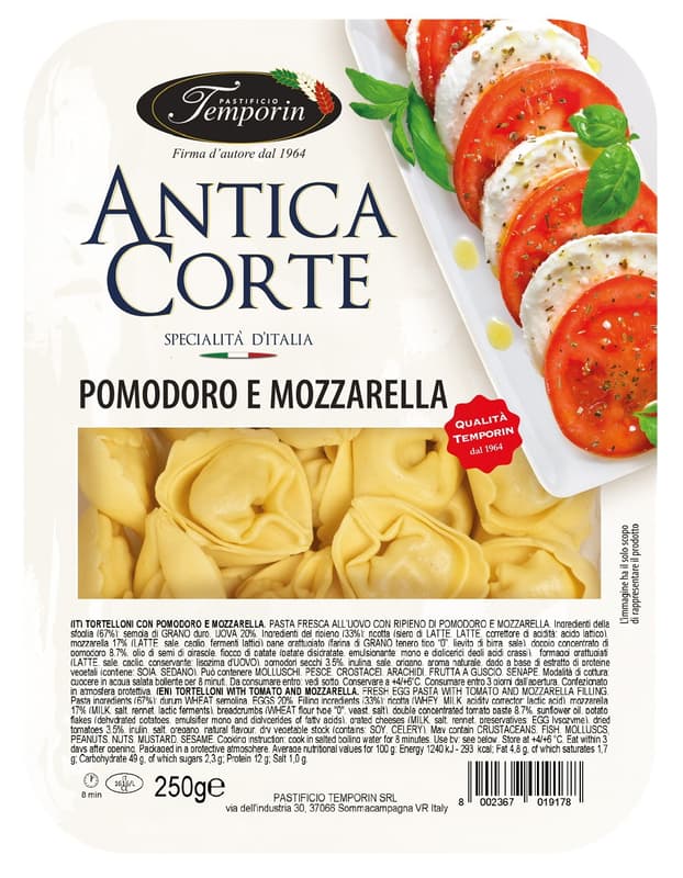 Antica Corte Tortelloni rosii si mozzarella