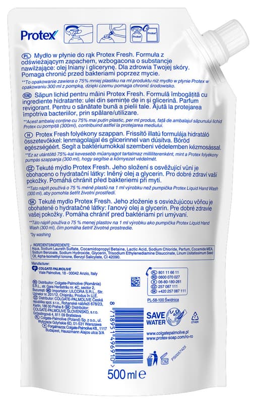 Protex Fresh Rezerva Sapun lichid