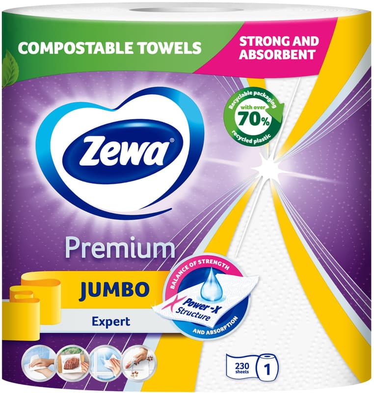 Zewa Prosoape de hartie Jumbo, 3 straturi