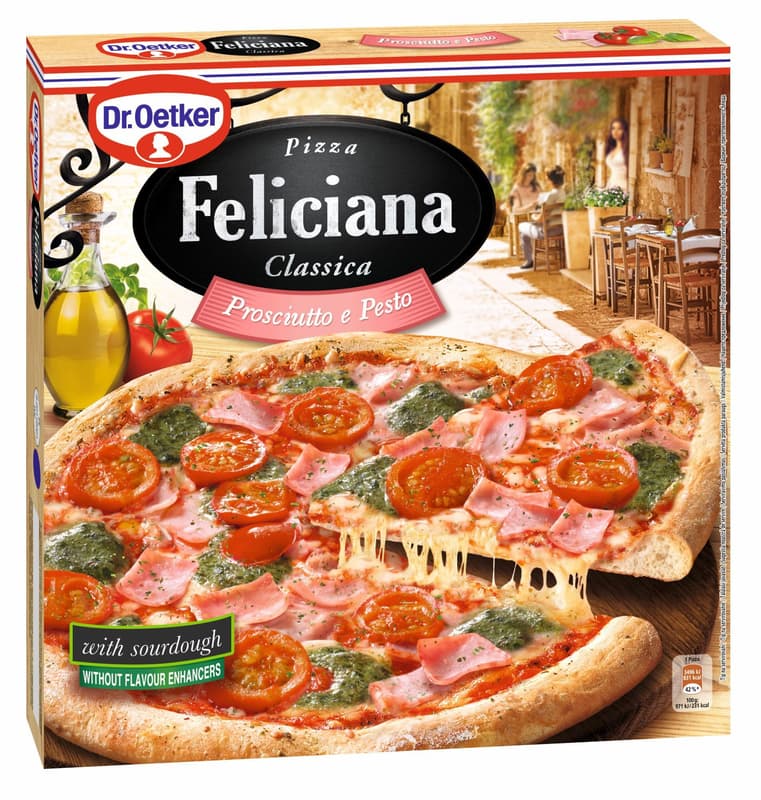 Feliciana Pizza cu sunca si pesto