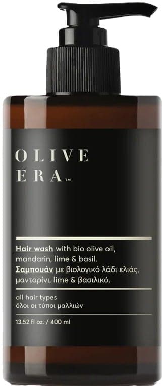 Olive Era Sampon cu ulei de masline organic si extract de mandarine, lime si busuioc