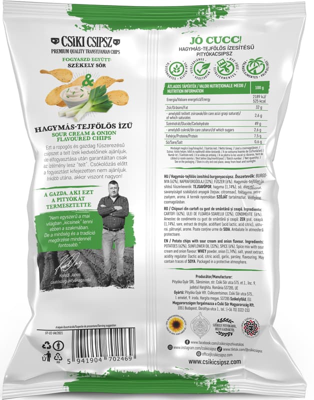 Csiki Csipsz Chipsuri cu smantana si ceapa