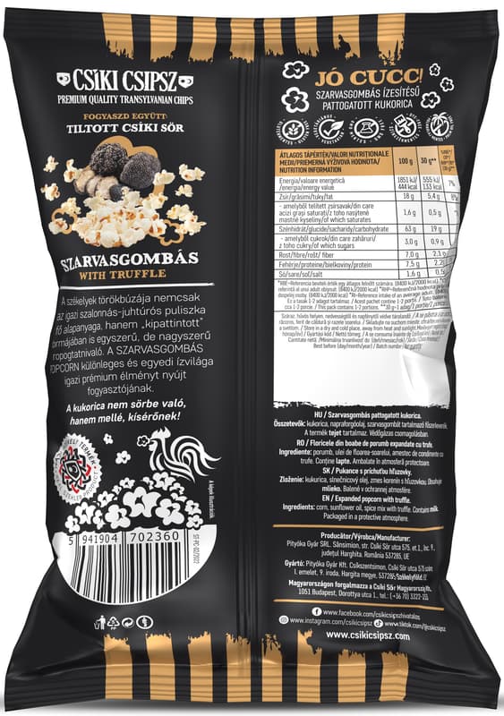 Csiki Csipsz Pop-Corn cu gust de Trufe