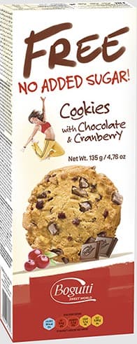 Free Biscuits with chocolate and cranberry