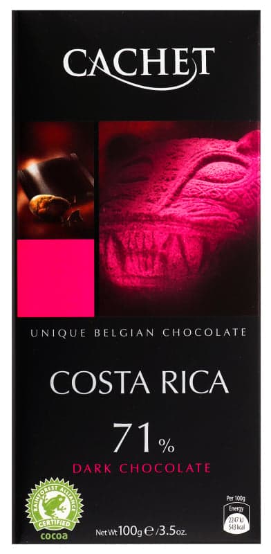 Cachet Ciocolata neagra Costa Rica 71%