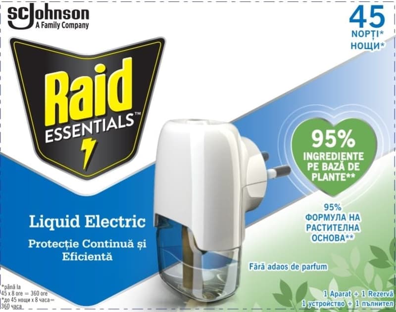 Raid Liquid Essentials Electric Mosquito Repellent